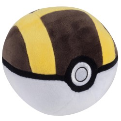 Jazwares - Pokemon - Peluche Pokeball - Ultra Ball Plush 12cm