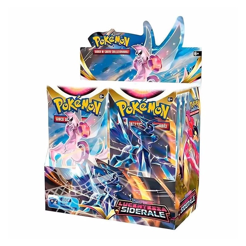 Pokemon Scarlatto e violetto - Box 36 Booster Lucentezza Siderale (ITA) Pokemon Scarlatto e violetto - Box 36 Booster Lucentezza Siderale (ITA)