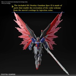 Bandai Model Kit - HG Destiny Gundam Spec II & Zeus Silhouette