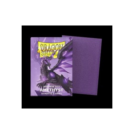 Dragon Shield - 60 Japanese Size Matte Dual Sleeves - Amethyst