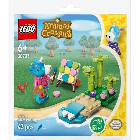 LEGO Animal Crossing 30703 Polybag Giuliano dipinge sulla spiaggia