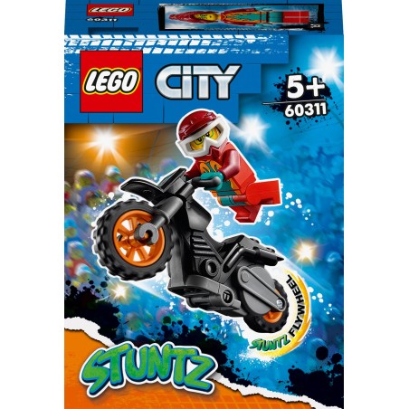 La moto de cascade de Feu