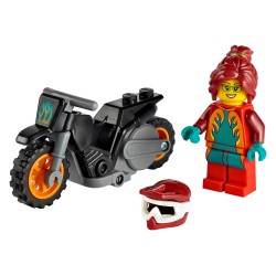La moto de cascade de Feu