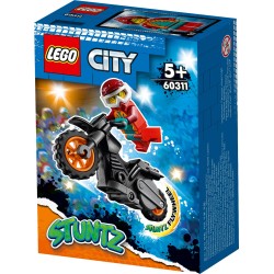 La moto de cascade de Feu