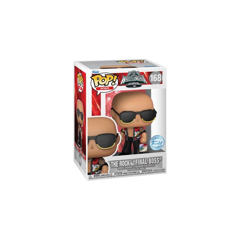 Pop WWE - Wrestlermania - The Rock Final Boss 168 Pop WWE - Wrestlermania - The Rock Final Boss 168