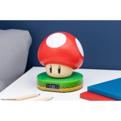 Paladone - Super Mario - Sveglia Digitale Mushroom Con Luce