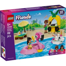 LEGO Friends 42658 Pool Party con unicorno e fenicottero