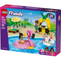 LEGO Friends 42658 Pool Party con unicorno e fenicottero