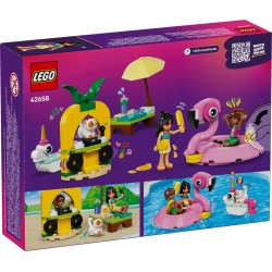 LEGO Friends 42658 Pool Party con unicorno e fenicottero