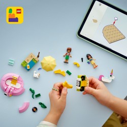 LEGO Friends 42658 Pool Party con unicorno e fenicottero