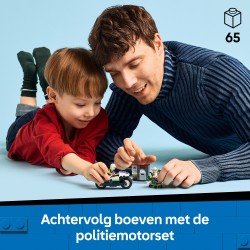 Achtervolging op politiemotor