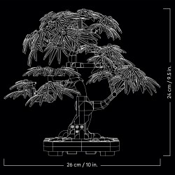 LEGO Botanicals 10348 Bonsai di acero rosso giapponese