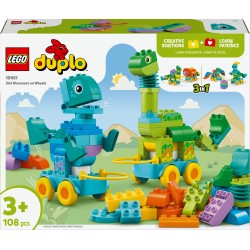 LEGO DUPLO 10451 Dinosauri su ruote 3 in 1