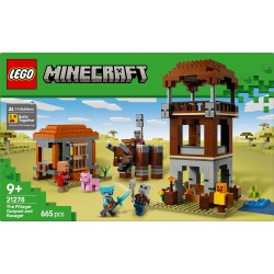 LEGO Minecraft 21278 L’avamposto del saccheggiatore e predone