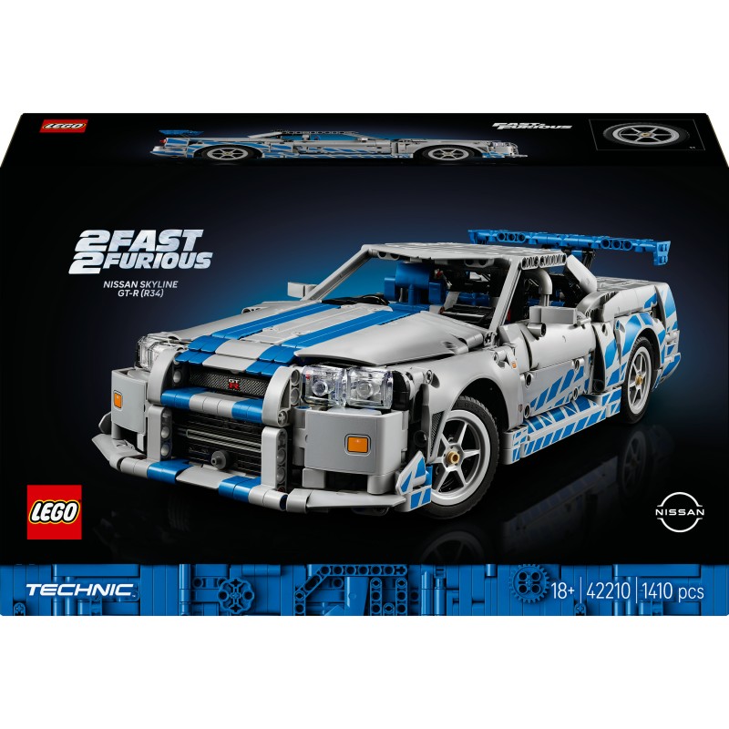 LEGO Technic 42210 Auto Nissan Skyline GT-R (R34) 2 Fast 2 Furious LEGO Technic 42210 Auto Nissan Skyline GT-R (R34) 2 Fast 2 Furious