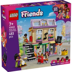 LEGO Friends 42653 Negozio di musica e appartamento