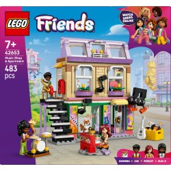 LEGO Friends 42653 Negozio di musica e appartamento