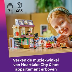 LEGO Friends 42653 Negozio di musica e appartamento
