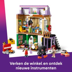 Muziekwinkel en appartement