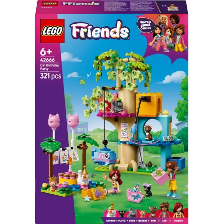 LEGO Friends 42666 Festa di compleanno felina e Casa sull’albero