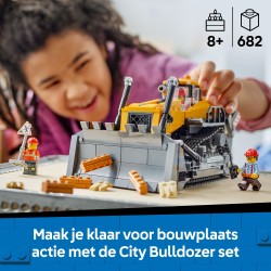 LEGO City 60466 Bulldozer giallo