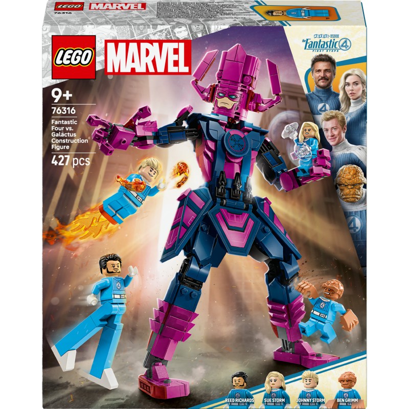 LEGO Marvel 76316 Fantastici Quattro contro personaggio costruibile di Galactus LEGO Marvel 76316 Fantastici Quattro contro personaggio costruibile di Galactus