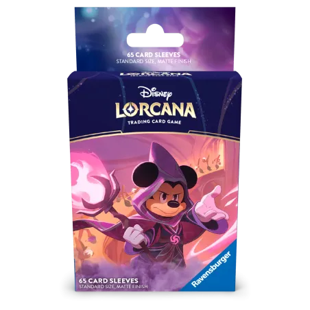 Ravensburger Tcg - Lorcana - 65 Buste Protettive - Il Regno di Jafar - Mickey Mouse