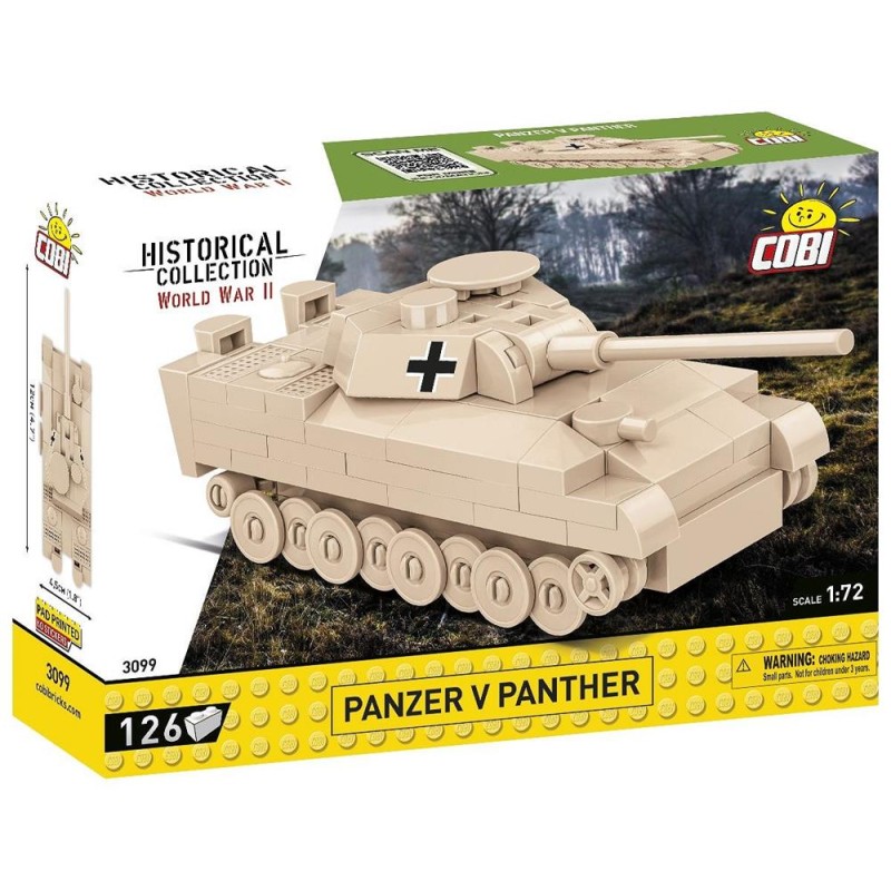 Cobi - Historical Collection - World War II - Panzer V Panther 1:72 3099 Cobi - Historical Collection - World War II - Panzer V Panther 1:72 3099