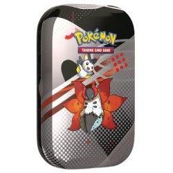 Pokemon - Scarlatto & Violetto - Luce Nera e Fuoco Bianco - Mini Tin Unima Da Collezione - Emolga e Volcarona (ITA)