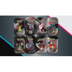 Pokemon - Scarlatto & Violetto - Luce Nera e Fuoco Bianco - Collezione Completa 8 Mini Tin Unima (ITA)