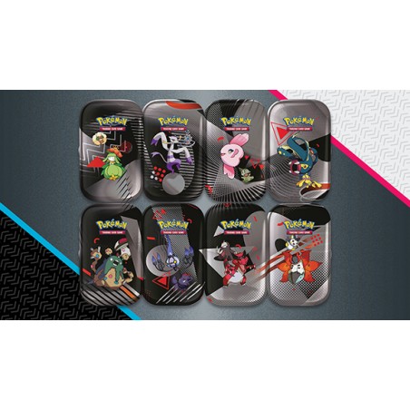 Pokemon - Scarlatto & Violetto - Luce Nera e Fuoco Bianco - Collezione Completa 8 Mini Tin Unima (ITA)