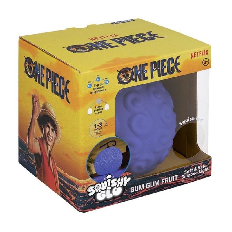 Paladone - One Piece - Gumgum Fruit Squishyglo Silicone Light Rechargeabl Paladone - One Piece - Gumgum Fruit Squishyglo Silicone Light Rechargeabl