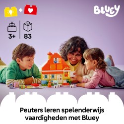 Casa Familiar de Bluey con Juego de Memoria