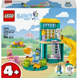 Diversión en el Parque de Juegos con Bluey y Chloe