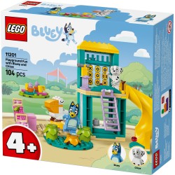 Diversión en el Parque de Juegos con Bluey y Chloe
