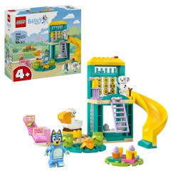 Diversión en el Parque de Juegos con Bluey y Chloe