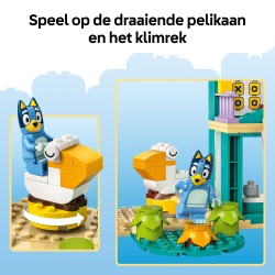 Bluey en Chloé in de speeltuin