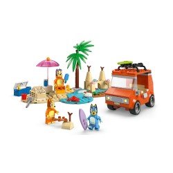 Bluey's autorit naar het strand