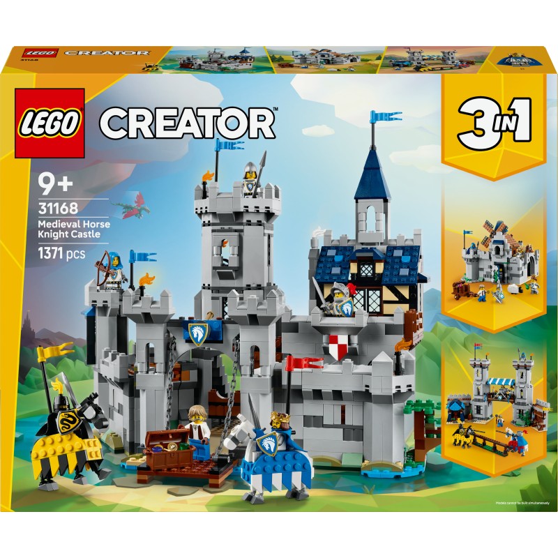 LEGO Creator 3in1 31168 Castello del cavaliere medievale LEGO Creator 3in1 31168 Castello del cavaliere medievale