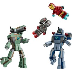 LEGO Marvel 76320 Iron Man e War Machine contro i droni di Hammer