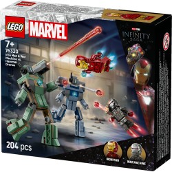 LEGO Marvel 76320 Iron Man e War Machine contro i droni di Hammer