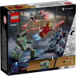 LEGO Marvel 76320 Iron Man e War Machine contro i droni di Hammer