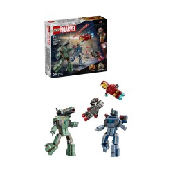LEGO Marvel 76320 Iron Man e War Machine contro i droni di Hammer