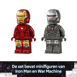 LEGO Marvel 76320 Iron Man e War Machine contro i droni di Hammer