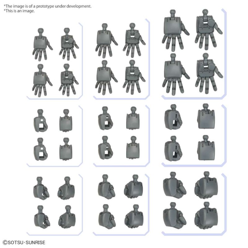 Bandai Model Kit - Gumpla Option Parts Set 04 (Hands) 1:144