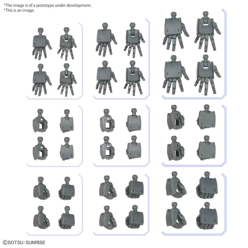Bandai Model Kit - Gumpla Option Parts Set 03 (Hands Edge) 1:144