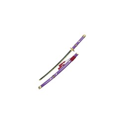 Katana Non Affilata in Acciaio - Replica One Piece Enma Viola SH661V.55