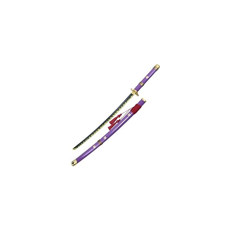 Katana Non Affilata in Acciaio - Replica One Piece Enma Viola SH661V.55 Katana Non Affilata in Acciaio - Replica One Piece Enma Viola SH661V.55