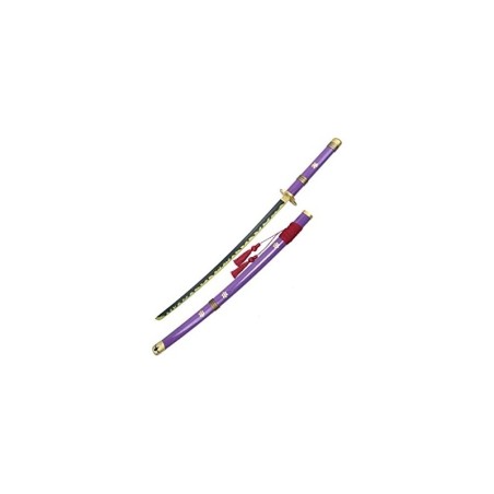 Katana Non Affilata in Acciaio - Replica One Piece Enma Viola SH661V.55