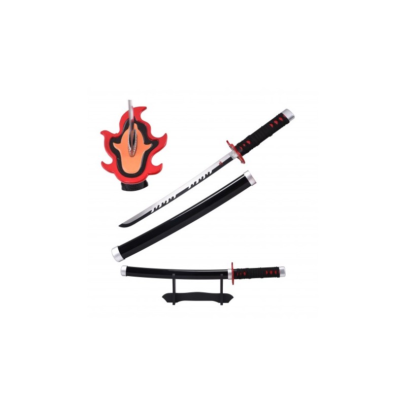 Katana Mini Non Affilata Replica Demon Tanjiro Kamado Con Supporto SH666MI.55 Katana Mini Non Affilata Replica Demon Tanjiro Kamado Con Supporto SH666MI.55